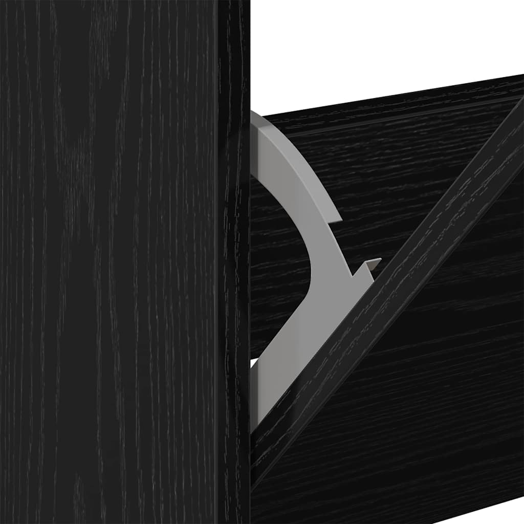 Ormar za cipele Crni hrast 60 x 21 x 57 cm Konstruirano drvo