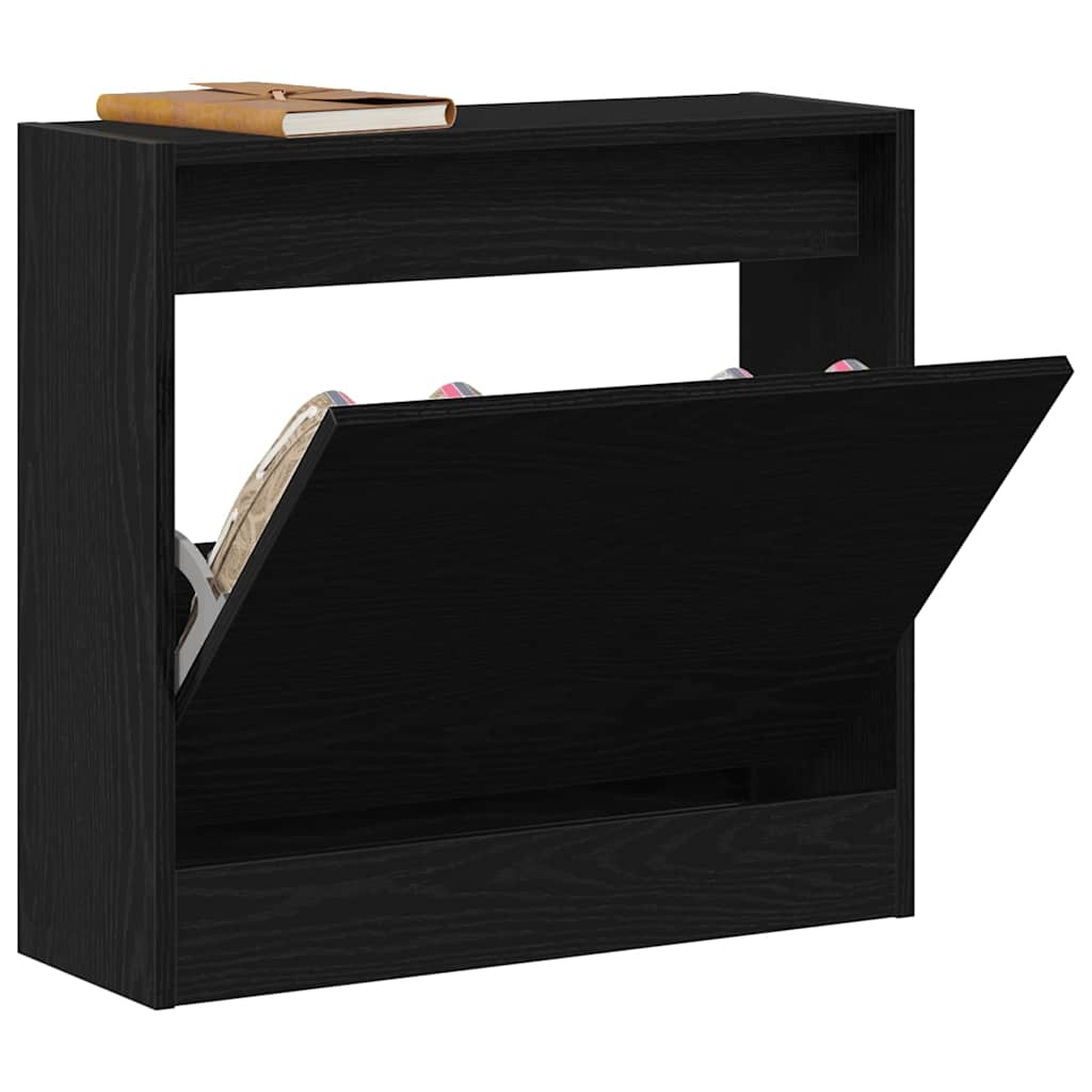 Ormar za cipele Crni hrast 60 x 21 x 57 cm Konstruirano drvo