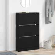 Ormar za cipele Crni hrast 80 x 21 x 125,5 cm Konstruirano drvo