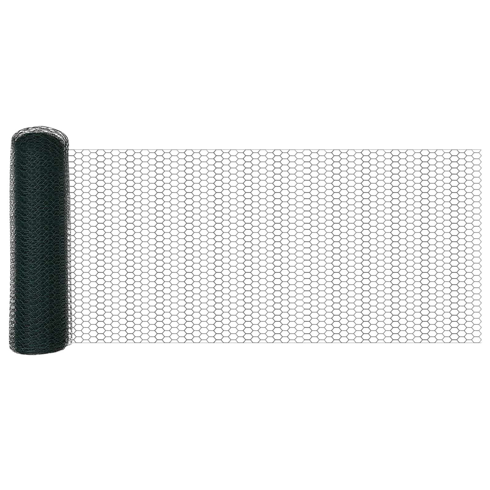 Heksagonalna ograda Zelena 0,5 x 10 m PVC