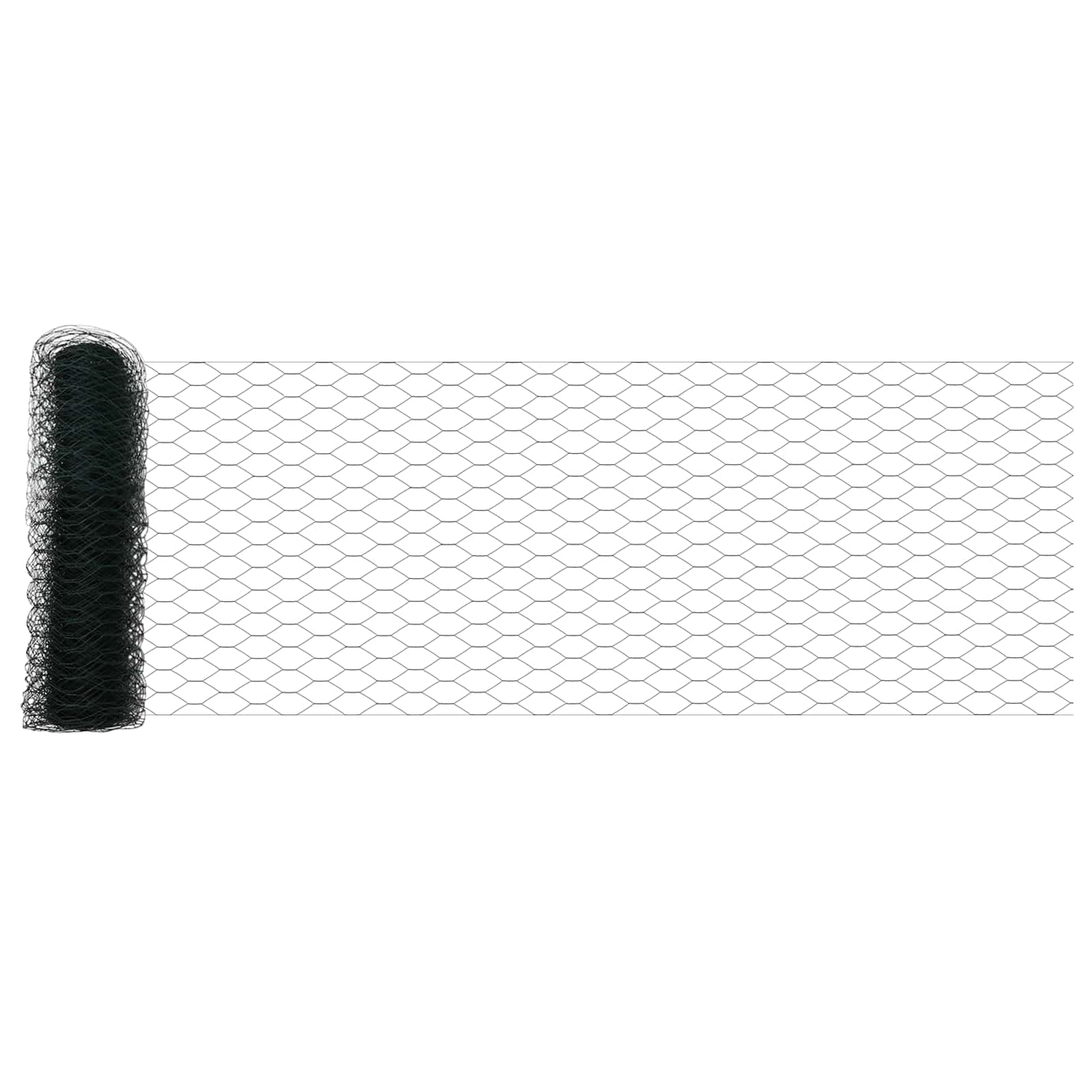 Heksagonalna ograda Zelena 0,5 x 10 m PVC