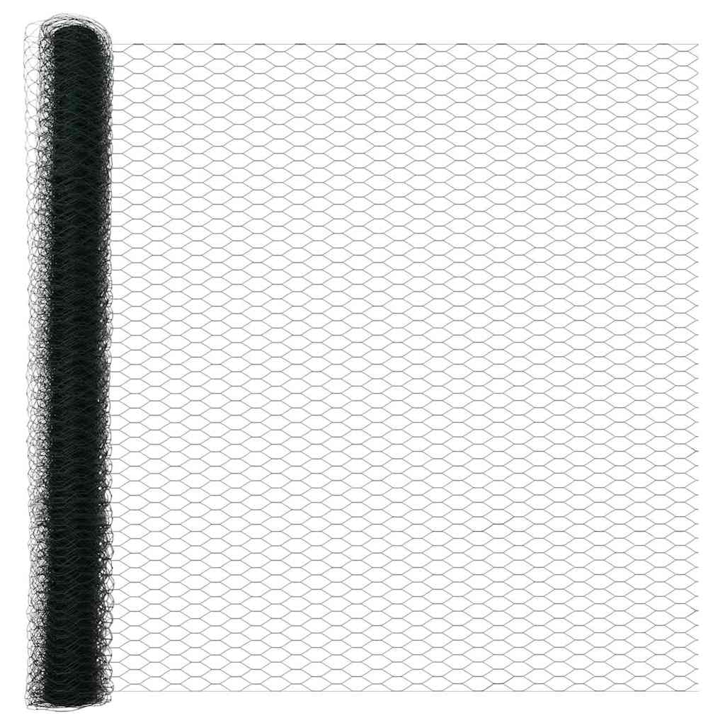 Heksagonalna ograda Zelena 1,5 x 10 m PVC