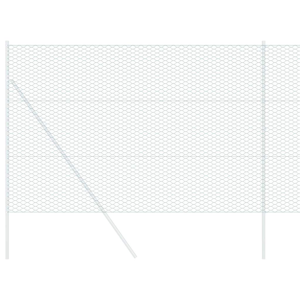 Heksagonalna ograda Zelena 1,5 x 10 m PVC