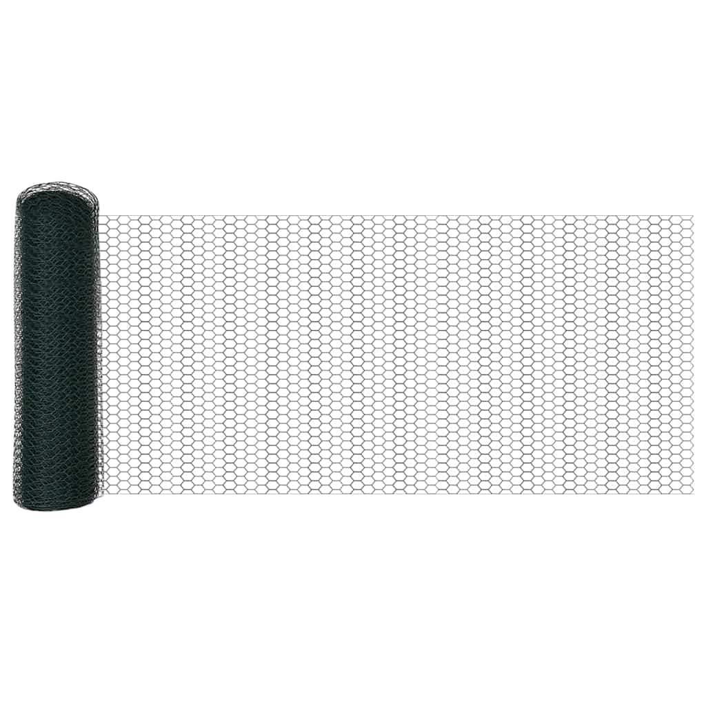 Heksagonalna ograda Zelena 0,6 x 25 m PVC