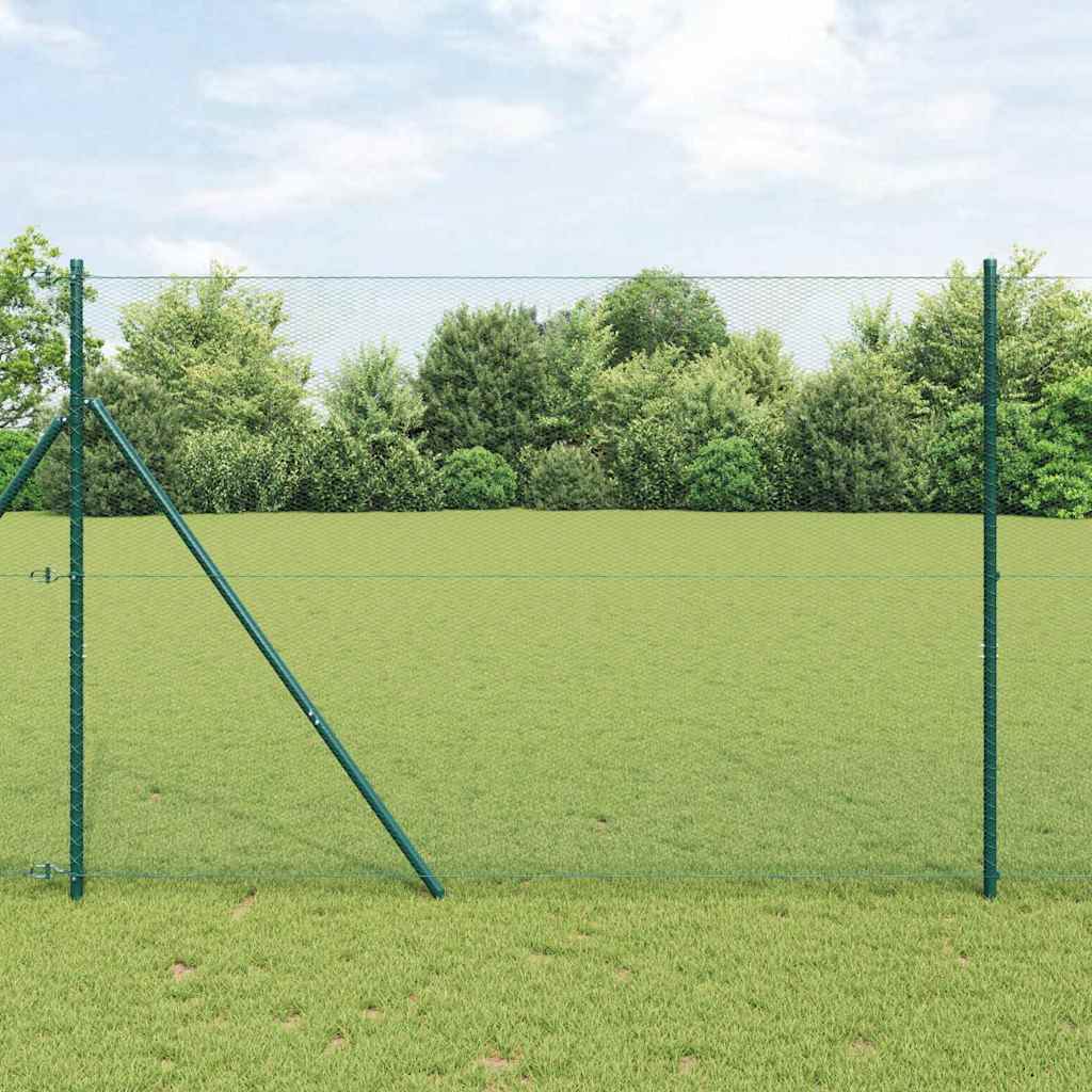 Heksagonalna ograda Zelena 1,6 x 25 m PVC