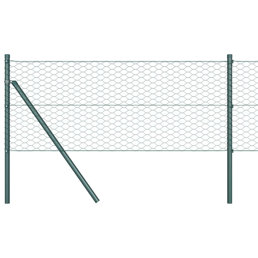 Heksagonalna ograda Zelena 0,5 x 50 m PVC