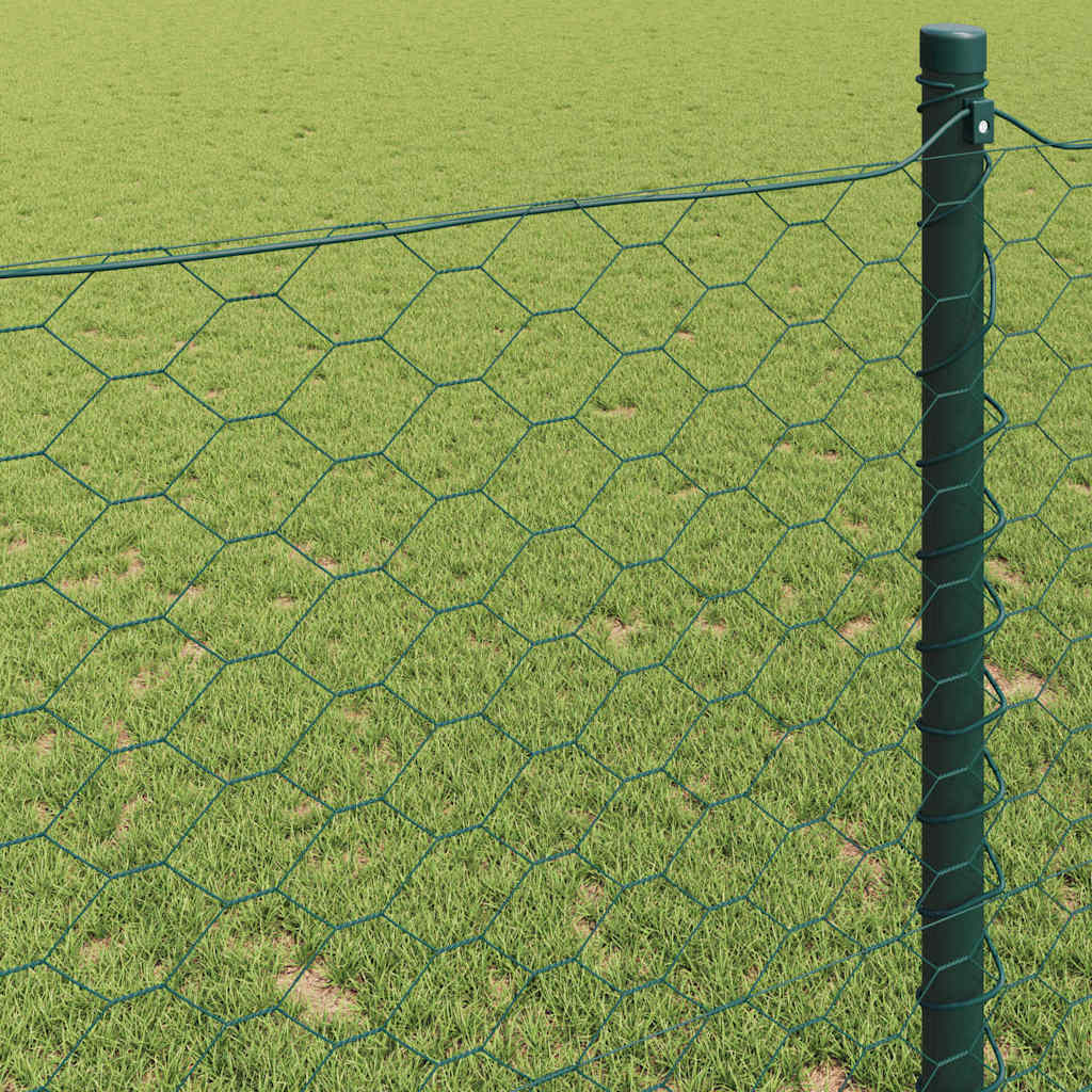 Heksagonalna ograda Zelena 0,6 x 50 m PVC