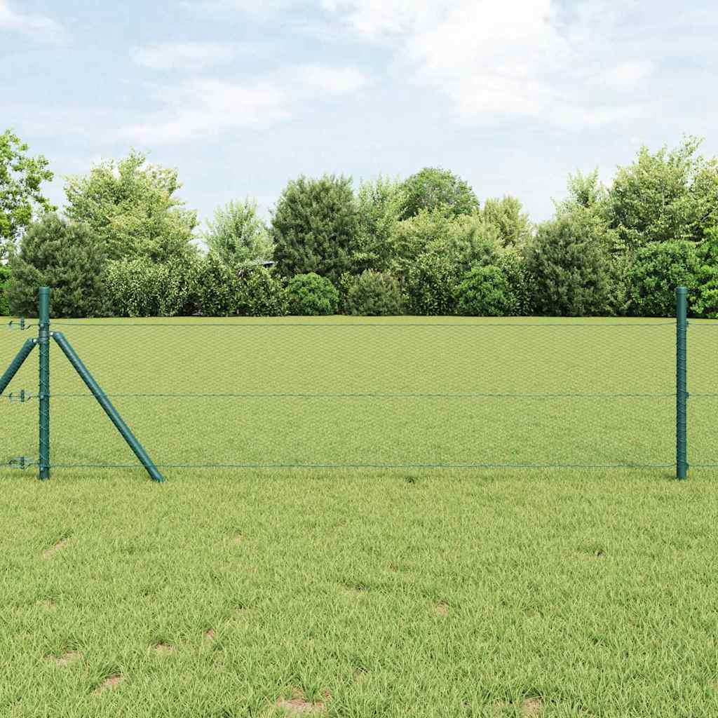 Heksagonalna ograda Zelena 0,4 x 100 m PVC