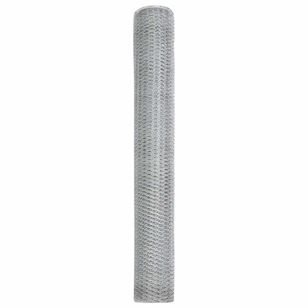 Heksagonalna ograda Srebrno 1,2 x 50 m Pocinčani čelik