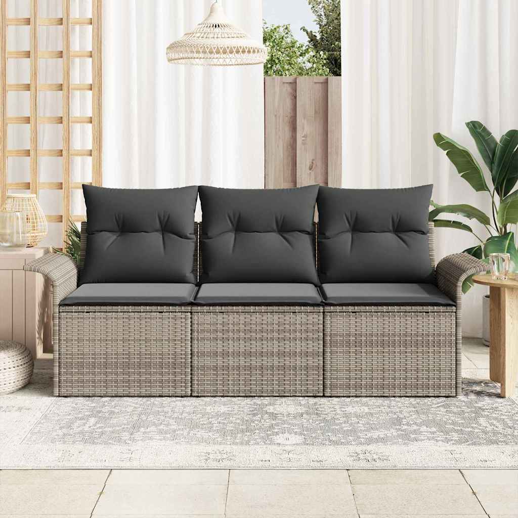 Set sofe s jastukom 3 pcs Siva poliratan