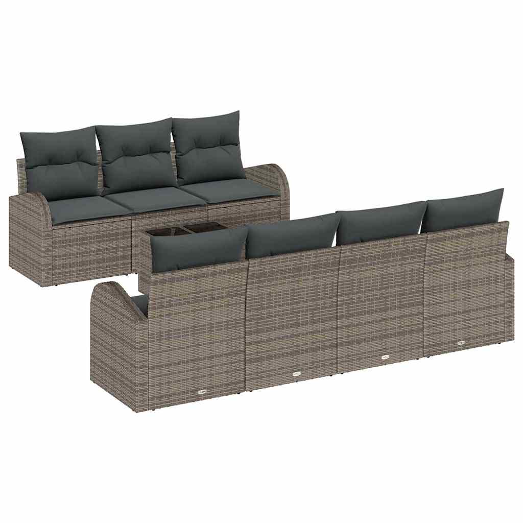 Sjedeća garnitura za vrt Siva 55 x 55 x 37 cm poliratan
