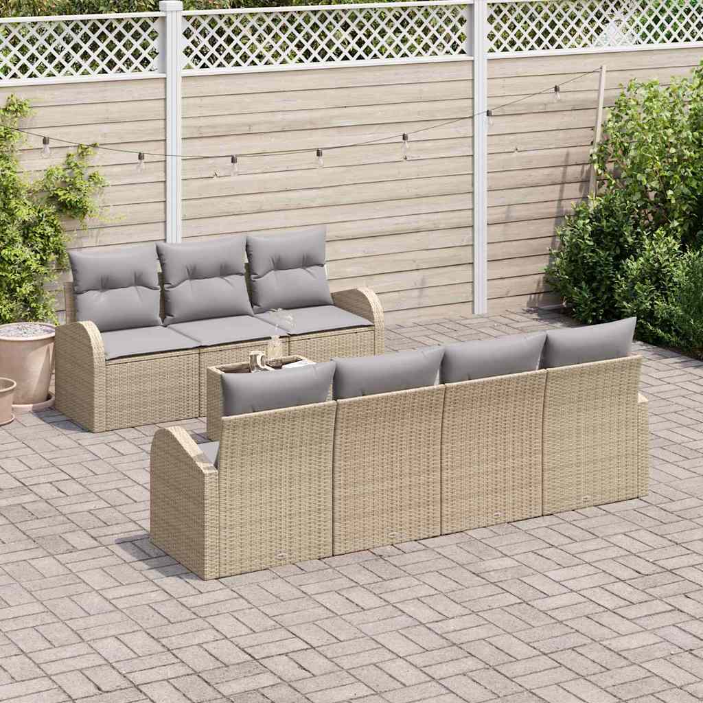 Sjedeća garnitura za vrt Bež 55 x 55 x 37 cm poliratan