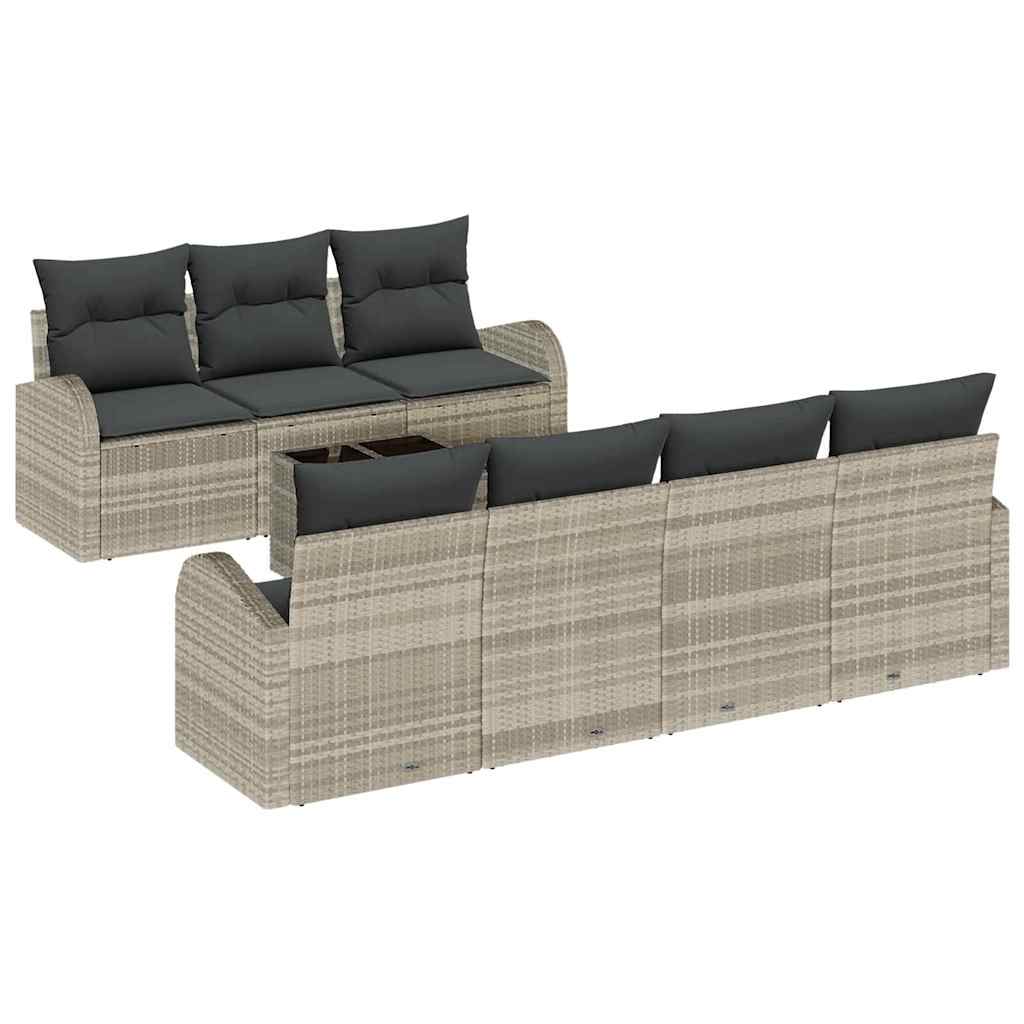 Sjedeća garnitura za vrt Svijetlo siva 55 x 55 x 37 cm
