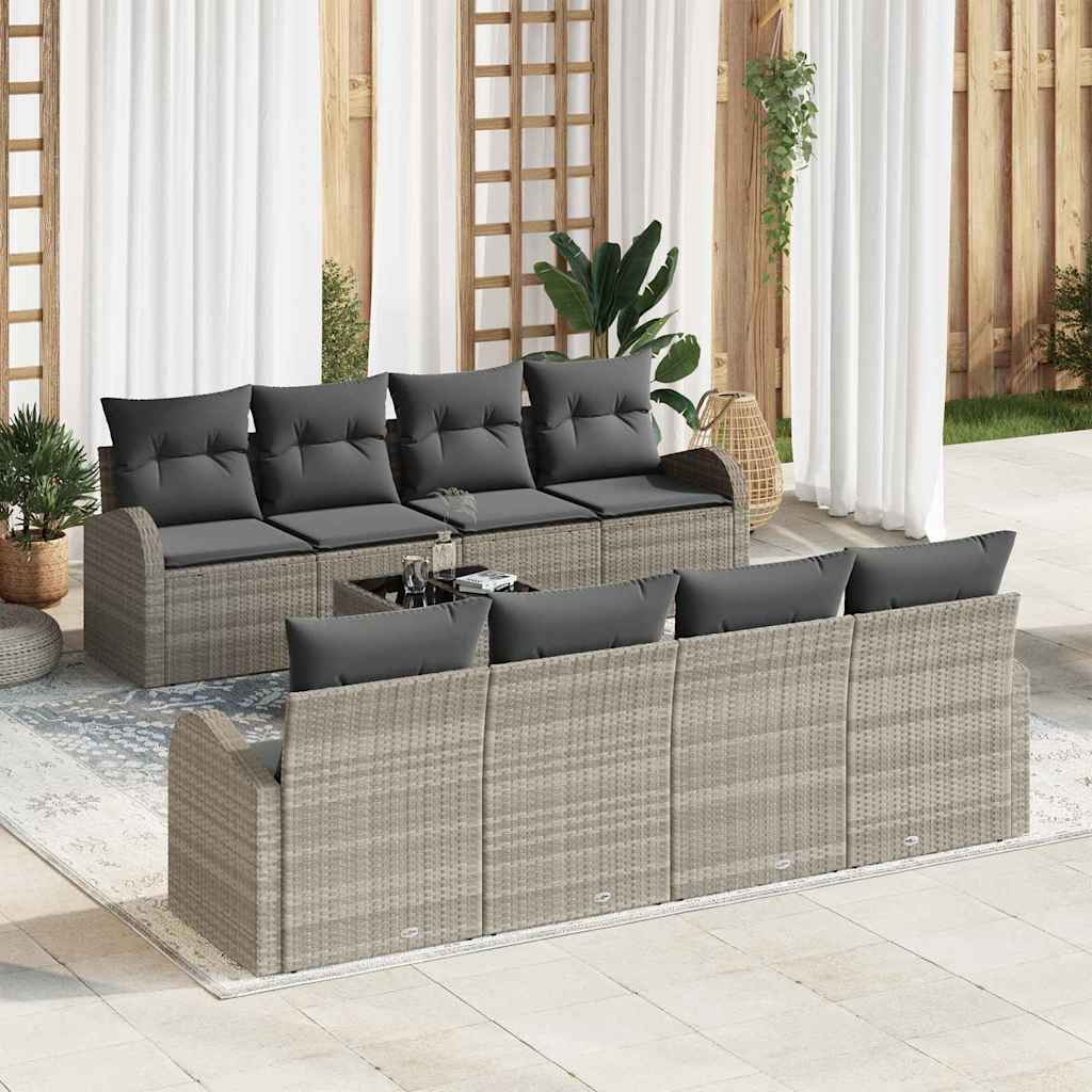 Sjedeća garnitura za vrt Svijetlo siva 55 x 55 x 37 cm