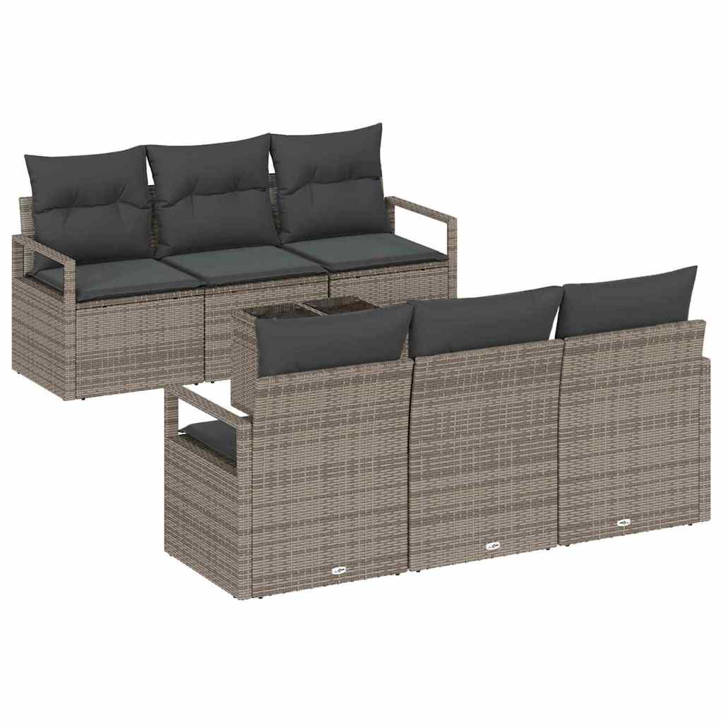 Set sofe s jastukom 7 pcs Siva poliratan