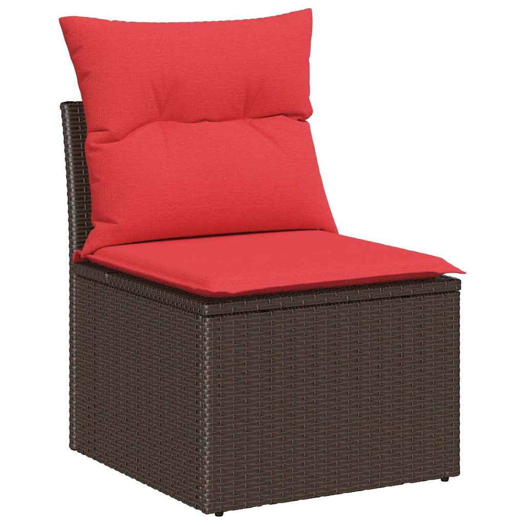 Set sofe s jastukom 5 pcs Smeđa poliratan