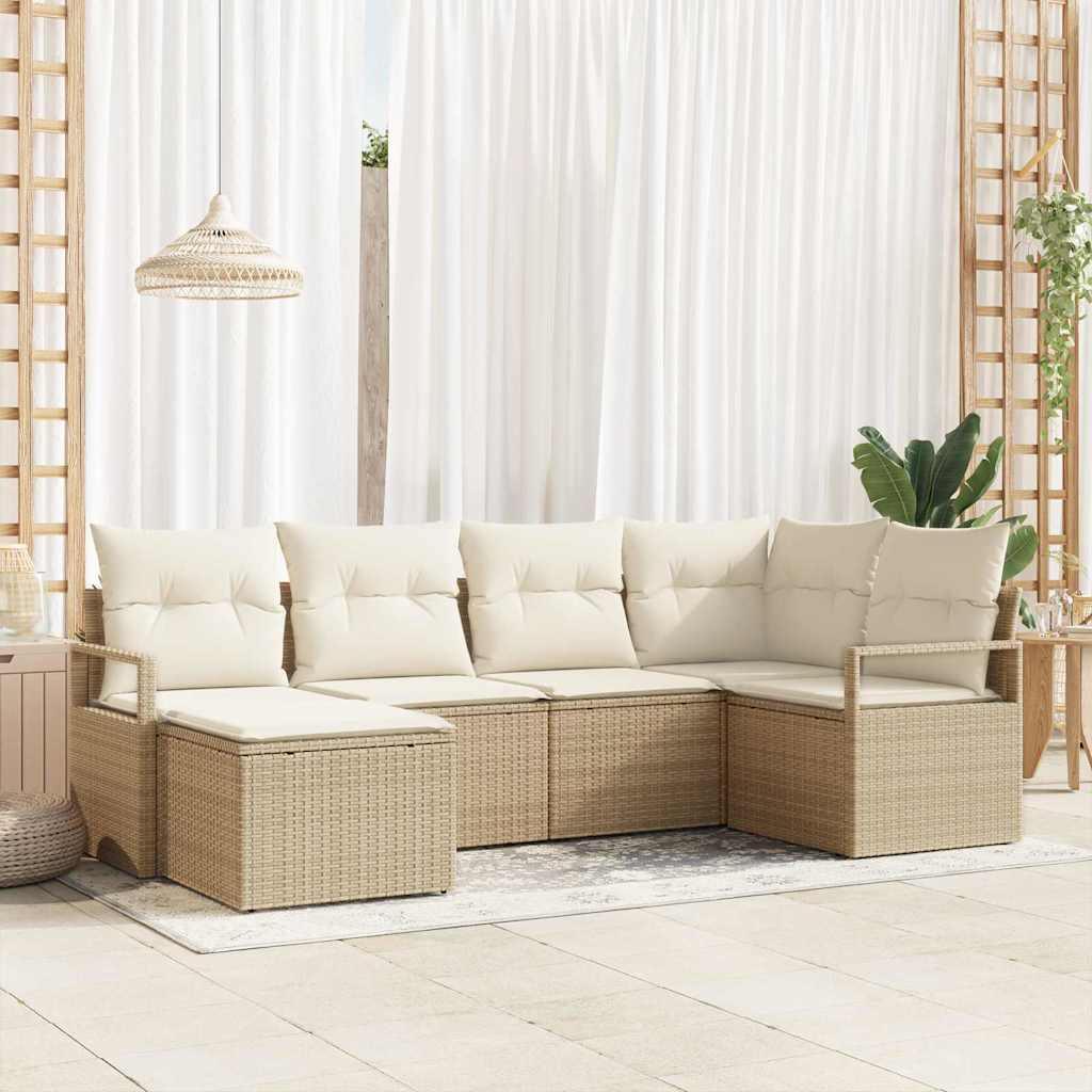 Set sofe 8 pcs Bež poliratan
