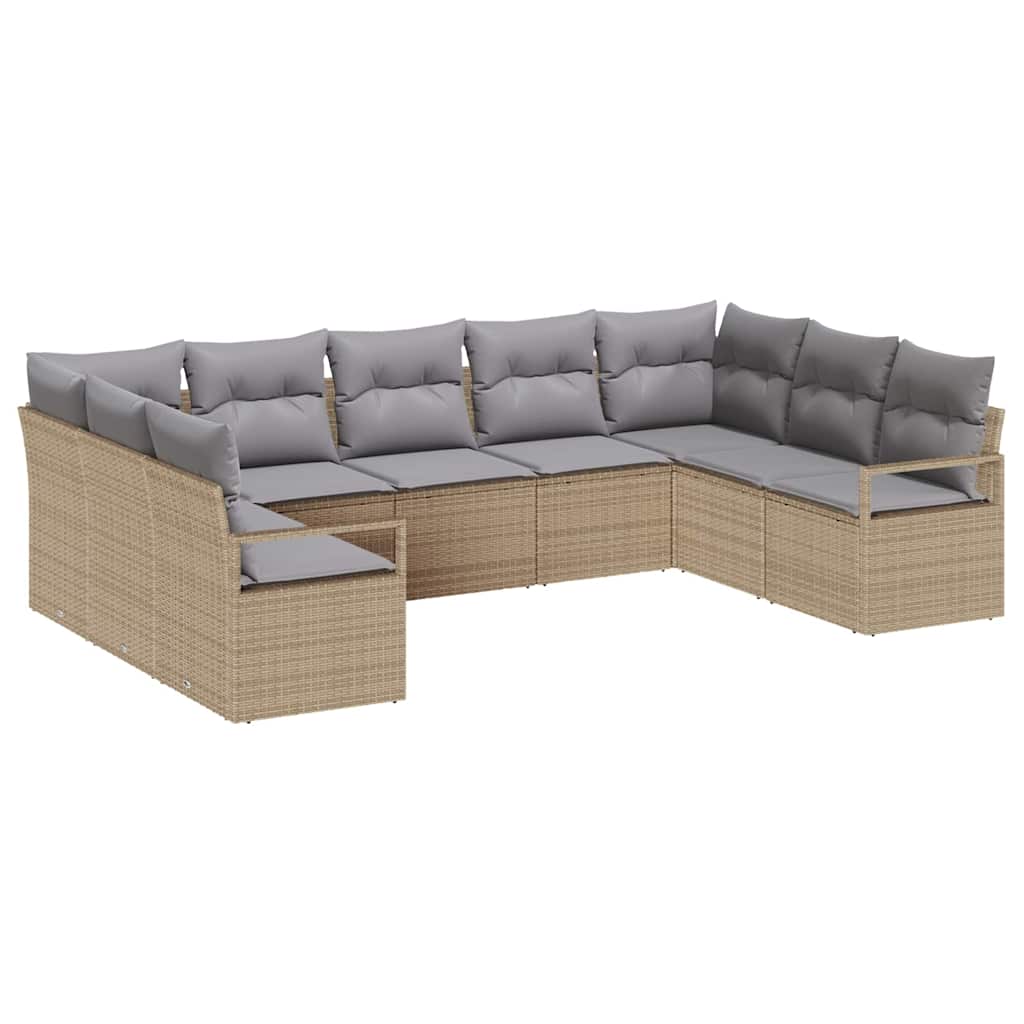 Set sofe s jastukom 9 pcs Bež poliratan