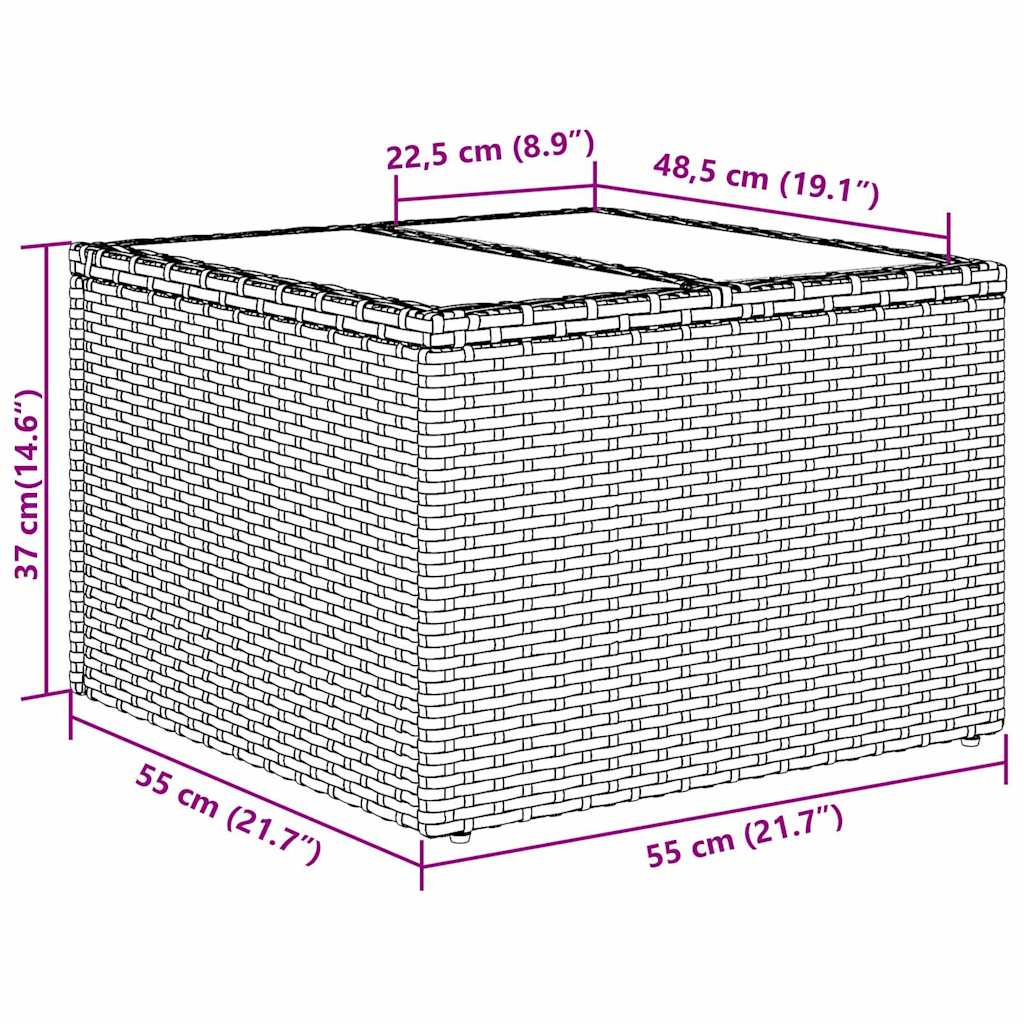 Set sofe s jastukom s jastukom 7 pcs Svijetlo siva poliratan