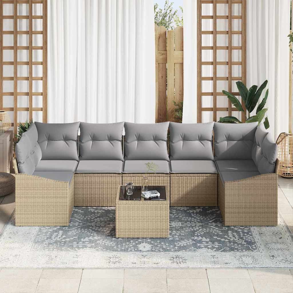 Set sofe Bež i svijetlo siva 55 x 55 x 37 cm poliratan