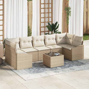 Set sofe s jastukom Bež i krema 55 x 55 x 37 cm poliratan