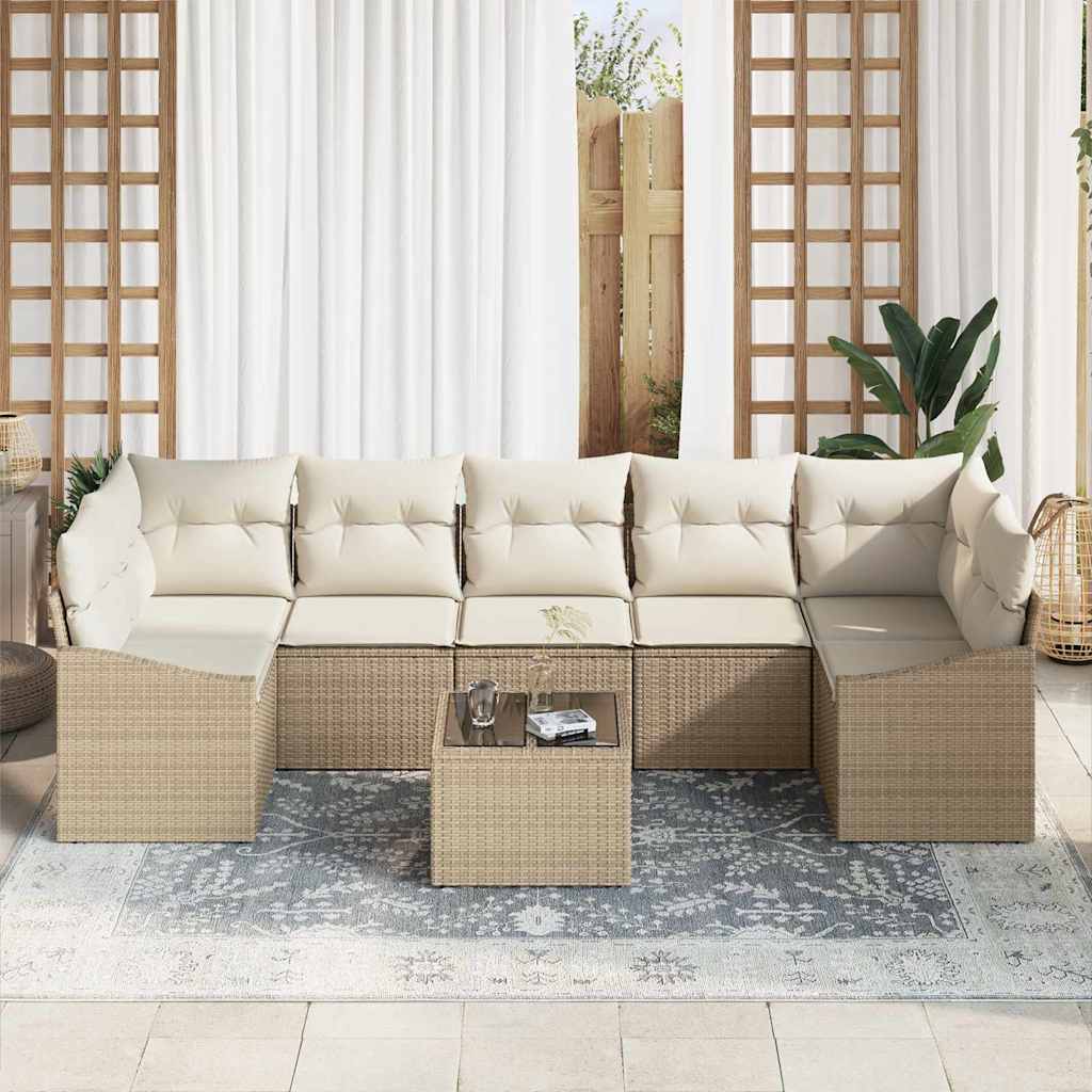 Set sofe s jastukom Bež i krema 55 x 55 x 37 cm poliratan