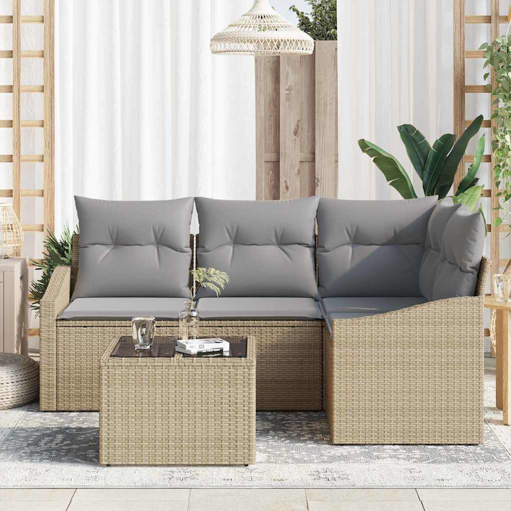 Set sofe s jastukom 5 pcs Bež poliratan
