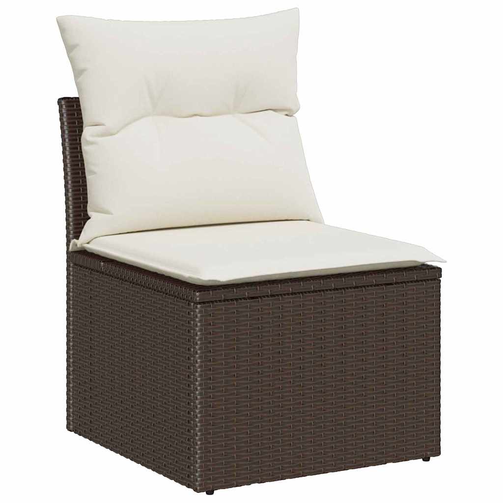 Set sofe s jastukom 5 pcs Smeđa poliratan