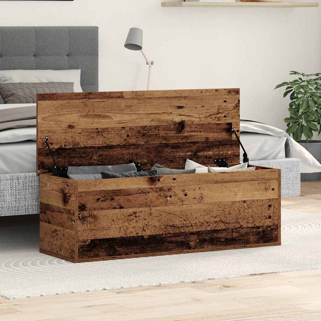Kutija za spremanje s pohranom Staro drvo 102 x 35 x 35 cm