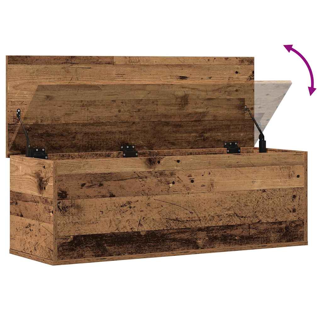 Kutija za spremanje s pohranom Staro drvo 102 x 35 x 35 cm