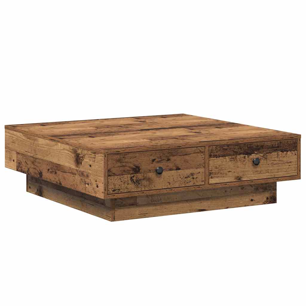 Kava Stol Staro drvo 90 x 90 x 28 cm Konstruirano drvo