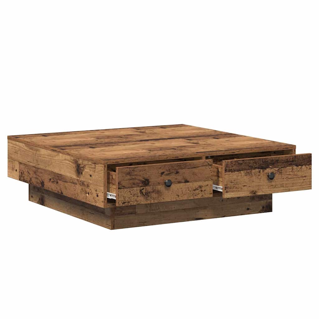 Kava Stol Staro drvo 90 x 90 x 28 cm Konstruirano drvo