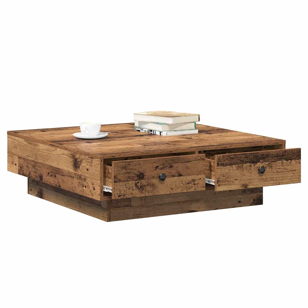 Kava Stol Staro drvo 90 x 90 x 28 cm Konstruirano drvo