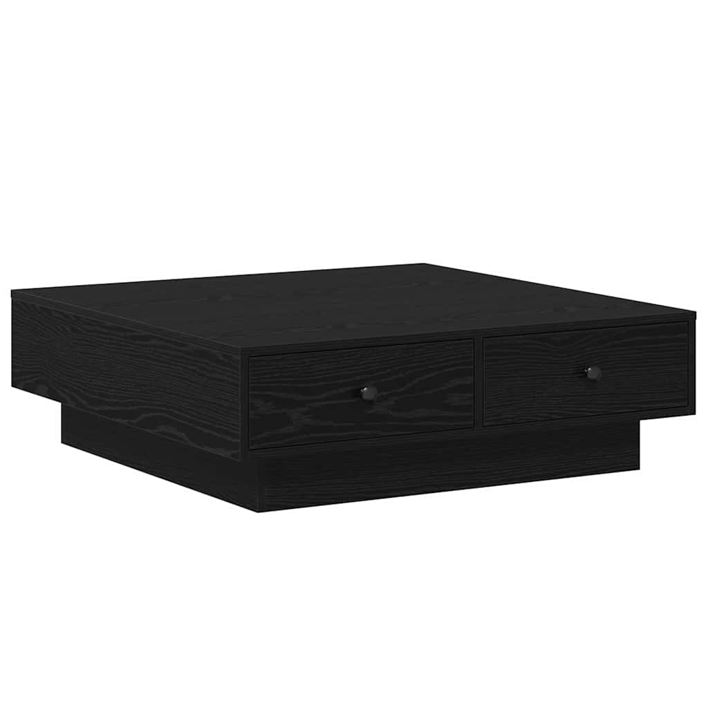 Kava Stol Crni hrast 90 x 90 x 28 cm Konstruirano drvo