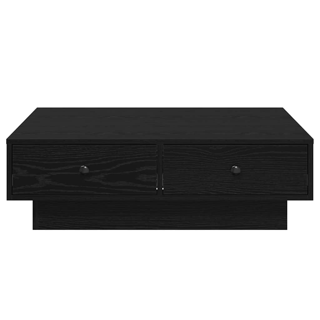 Kava Stol Crni hrast 90 x 90 x 28 cm Konstruirano drvo