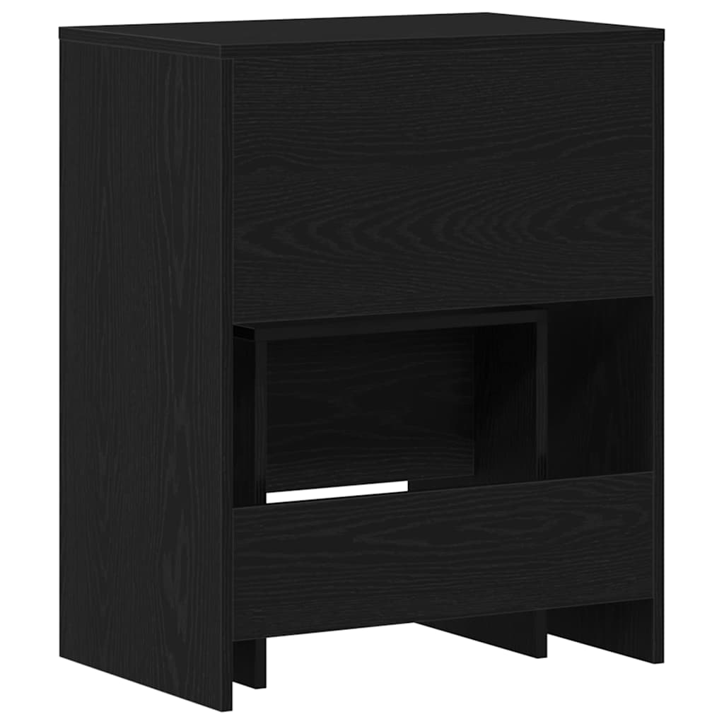 Kozmetički Stol Crni hrast 60 x 40 x 75 cm Konstruirano drvo