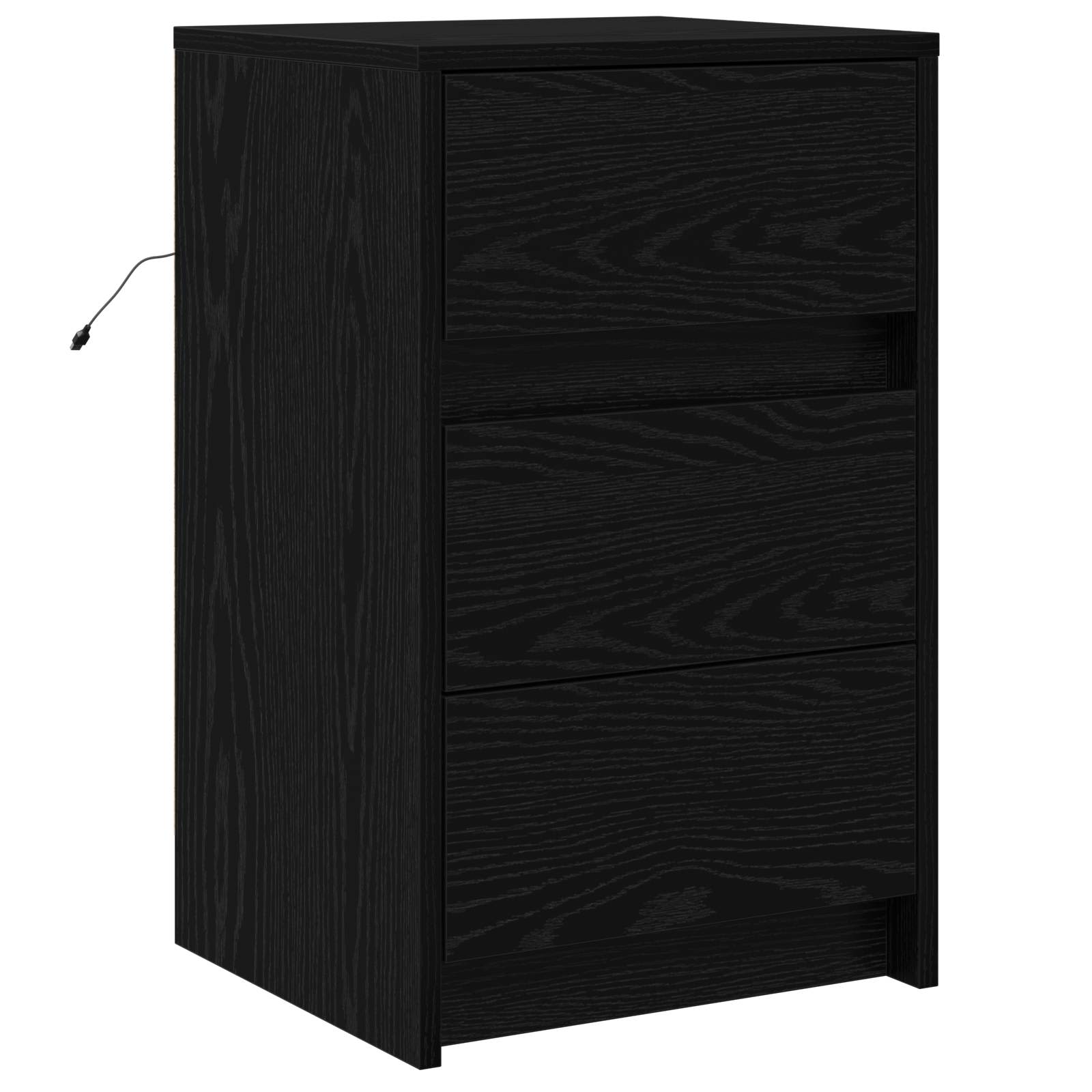 Noćni ormar Crni hrast 38 x 34 x 61 cm Konstruirano drvo