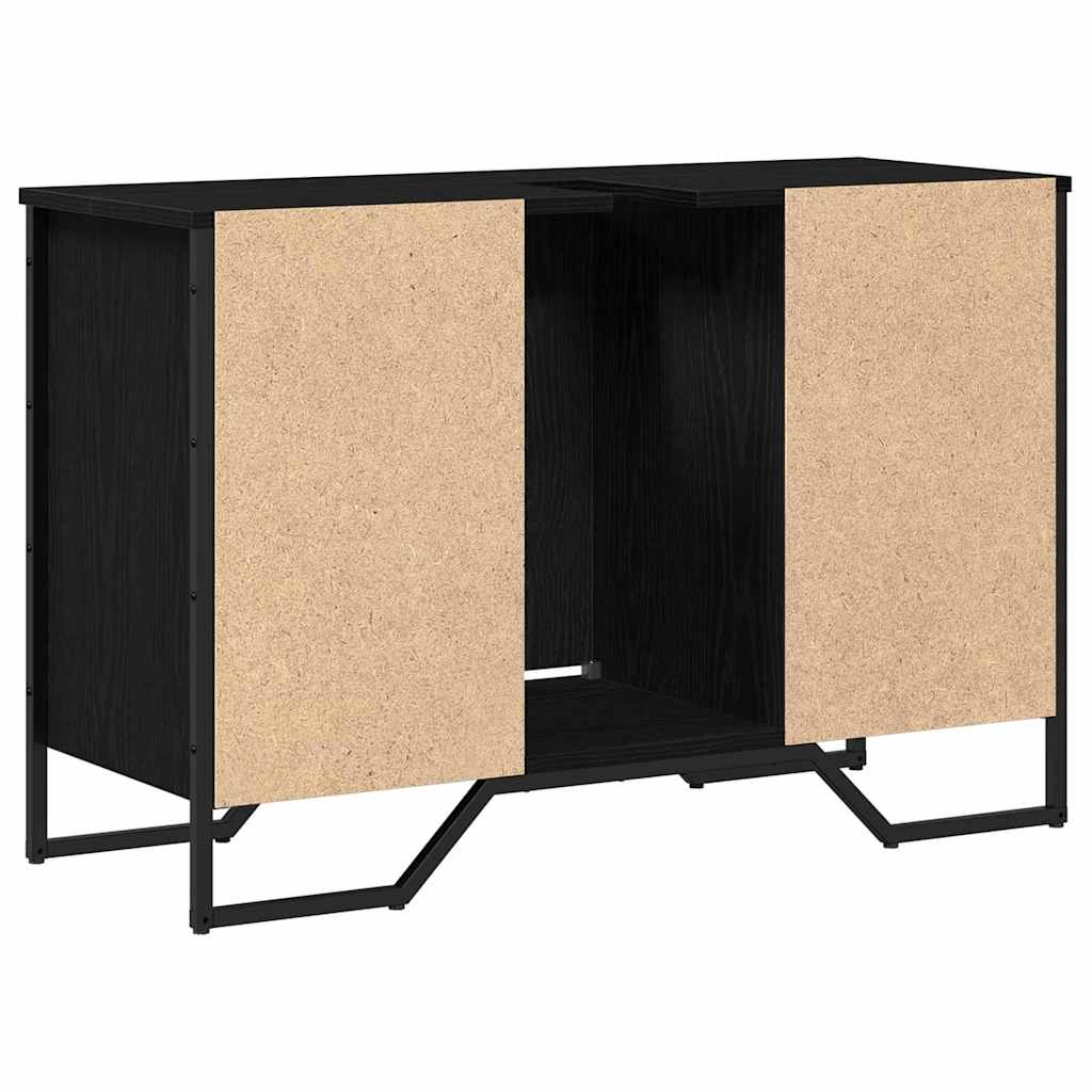 Kupaonski ormarić za sudoper Crni hrast 91 x 35 x 60 cm