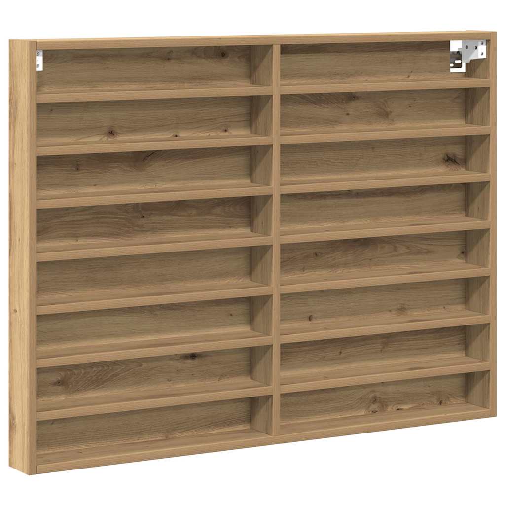 Ormar za izlaganje s policom Umjetnički hrast 100 x 8,5 x 75 cm
