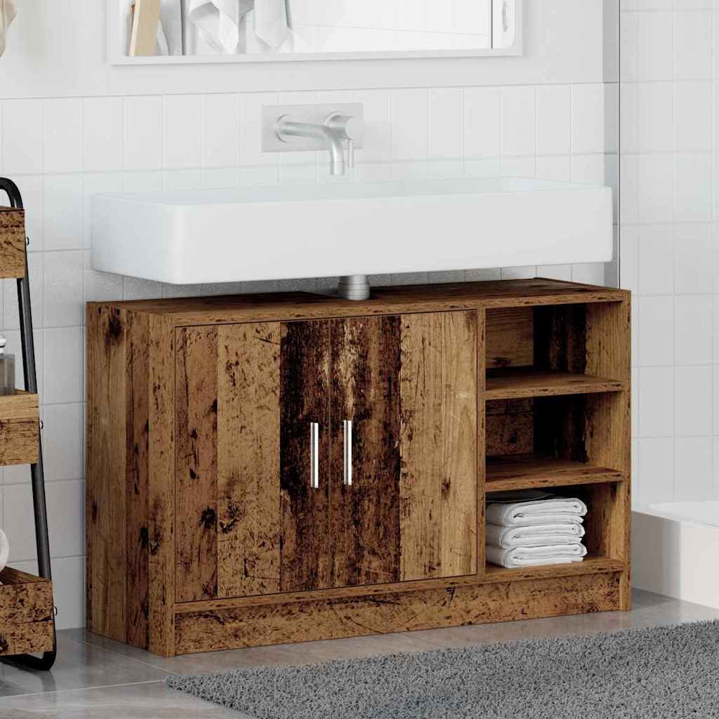 Kupaonski ormar Staro drvo 90 x 29 x 55 cm Konstruirano drvo