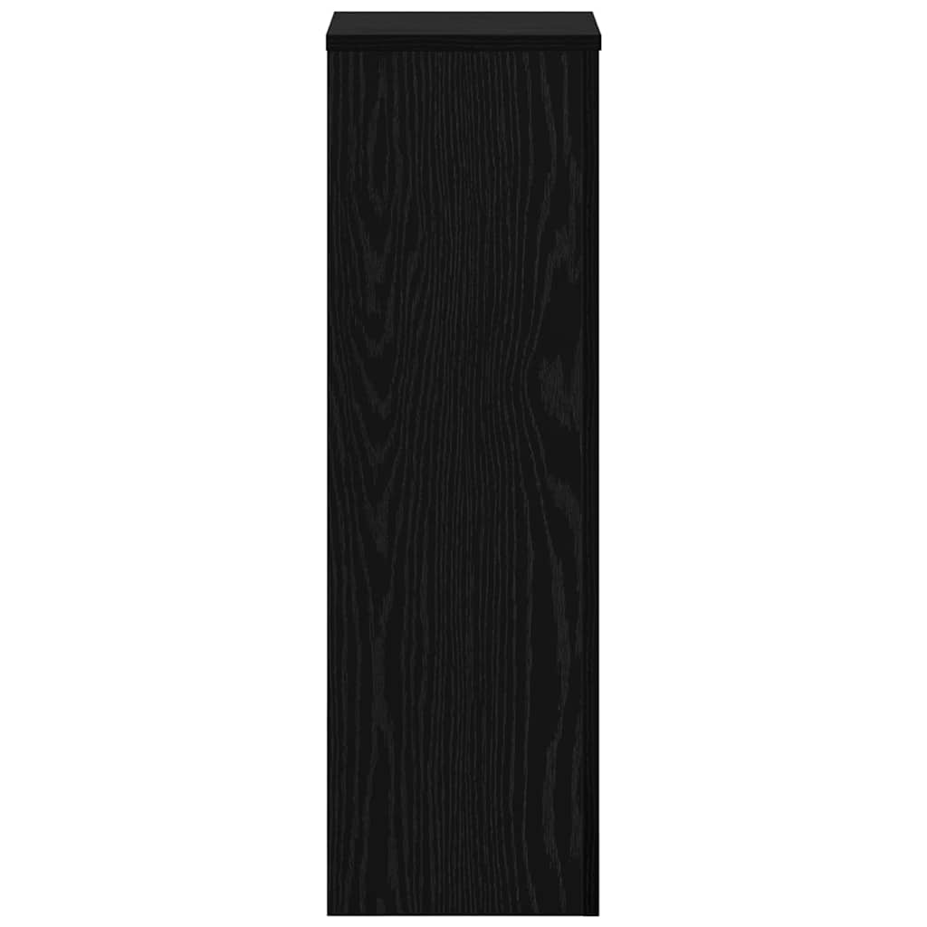 Stalak za biljke 2 pcs Crni hrast 25 x 25 x 80 cm