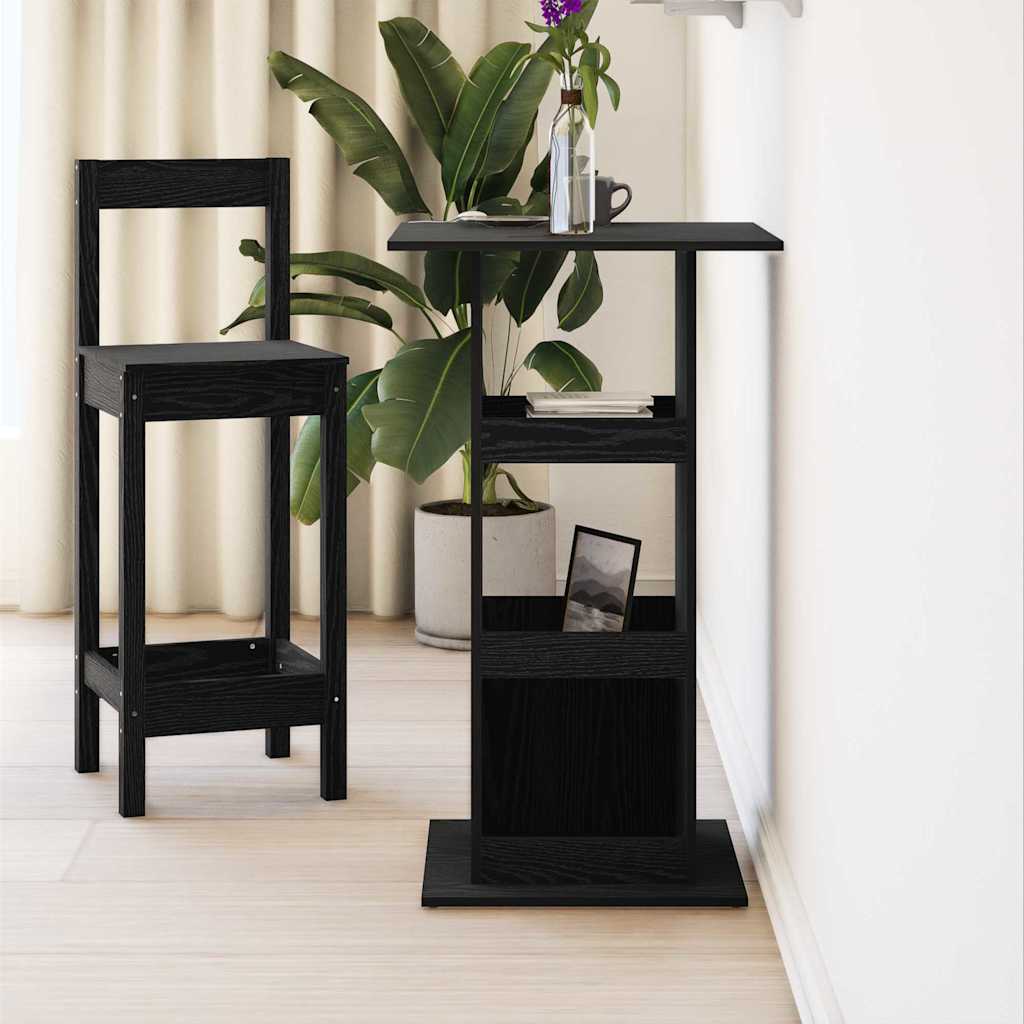 Stol za bar Crni hrast 60 x 60 x 100 cm Konstruirano drvo