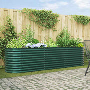 Povišena gredica Zelena 320 x 80 x 81 cm Čelik