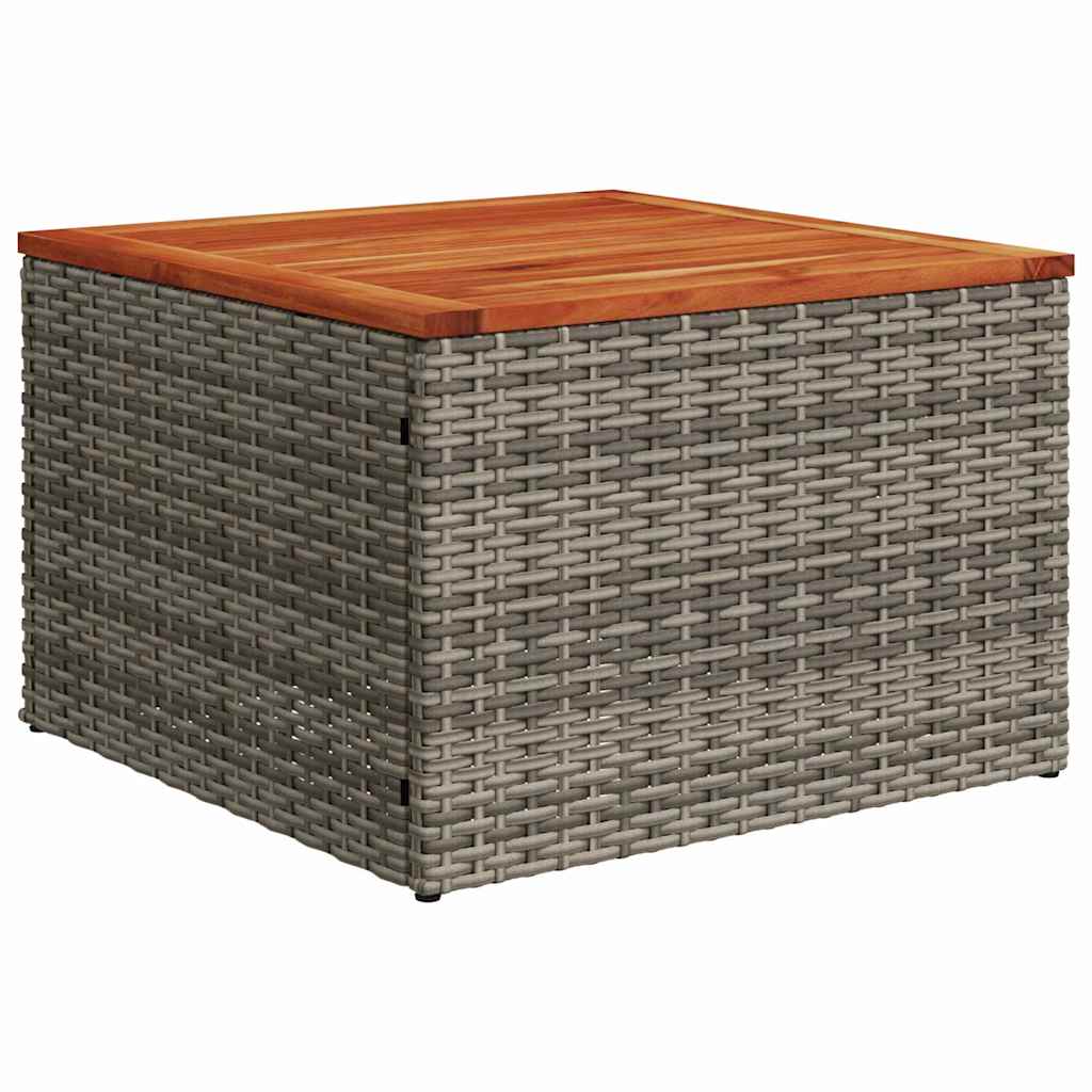 Sjedeća garnitura za vrt s jastukom 6 pcs Siva Poli ratan