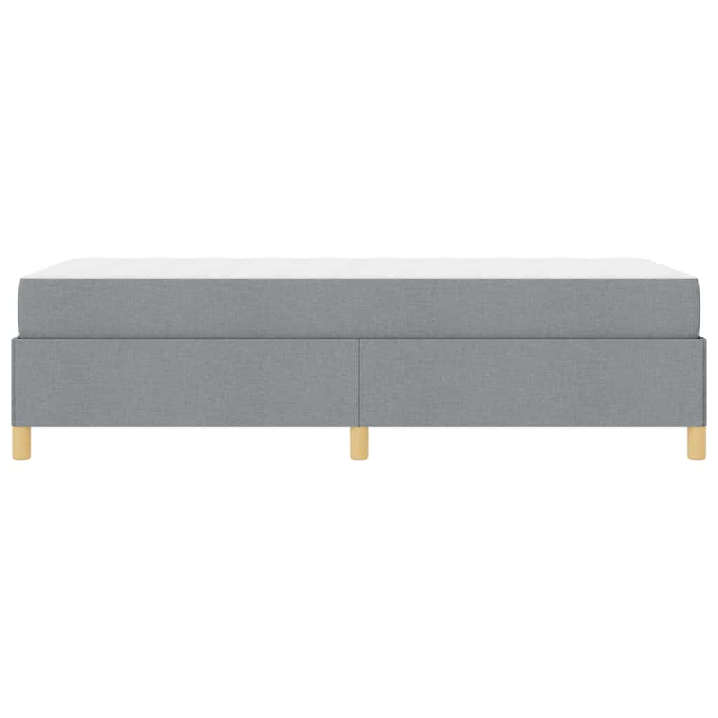 Krevetna konstrukcija Svijetlo siva 90 x 200 cm tkanina