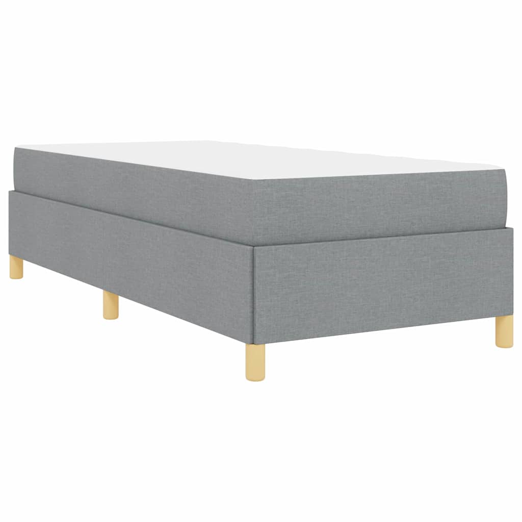 Krevetna konstrukcija Svijetlo siva 100 x 200 cm tkanina