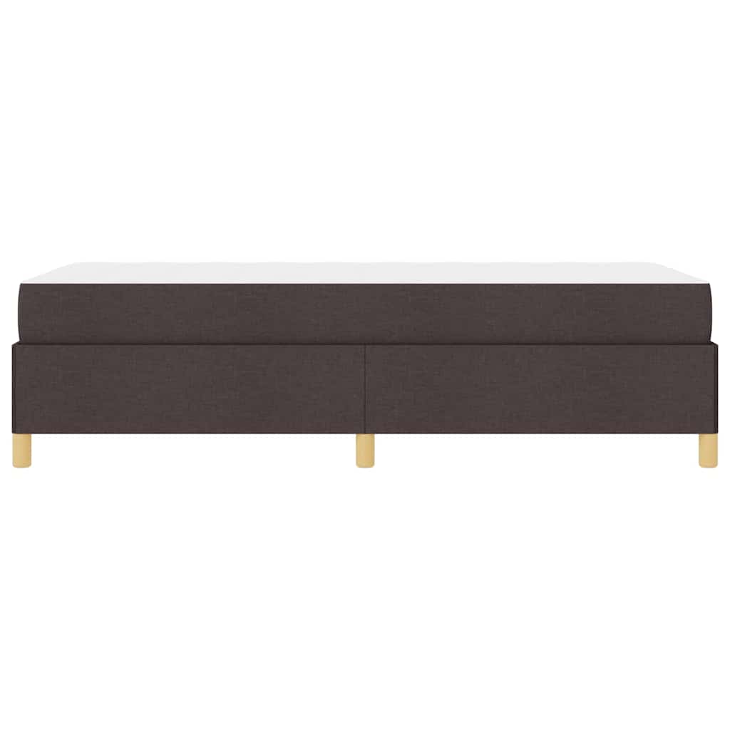 Krevetna konstrukcija Tamno smeđa 100 x 200 cm tkanina