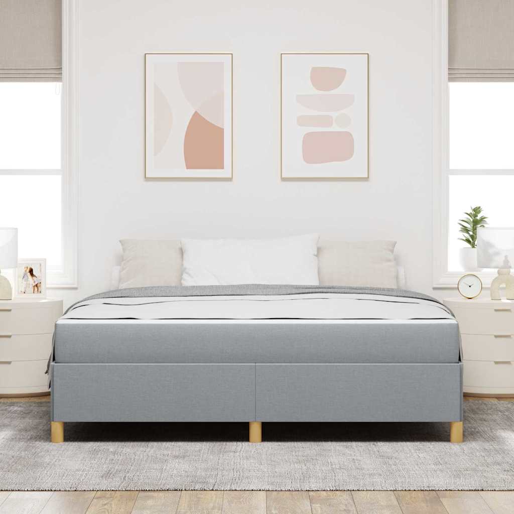 Krevetna konstrukcija Svijetlo siva 180 x 200 cm tkanina