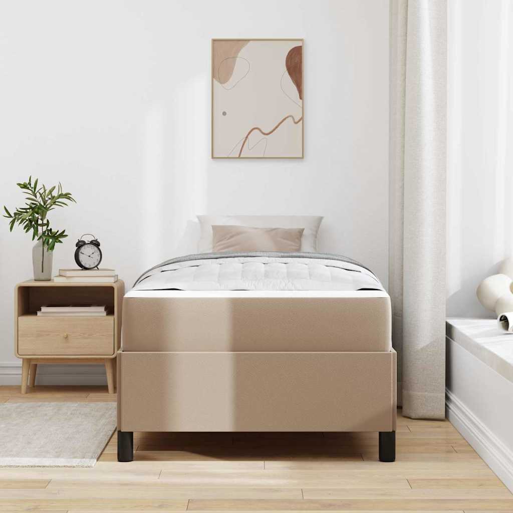Krevetna konstrukcija Boja cappuccina 90 x 200 cm tkanina