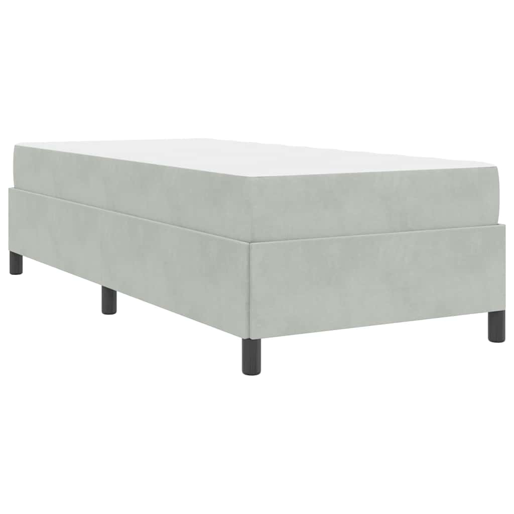 Krevetna konstrukcija Svijetlo siva 90 x 190 cm tkanina